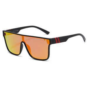 Occhiali da sole di moda per gruppo sportivo all'aperto maschile classico Ergonomic Embrace Design Designer di occhiali da sole Polarizzato in viaggio One Piece Glass UV Protezione