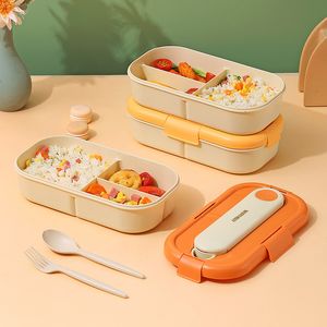 Bento Box Eco-Friendly Lunch Boxs Food Container Microwavable Dinnerware Lunchbox YF0105