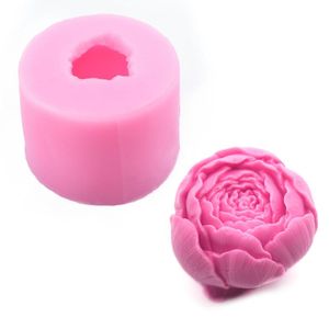 Wholesale soap jellies diy resale online - Craft Tools Bloom Rose Silicone Cake Mold D Flower Fondant Cupcake Jelly Candy Chocolate Decoration DIY Handmade Soap Making