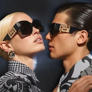 Негабаритные квадратные солнцезащитные очки на открытом воздухе женские женщины роскошные бренд мода большая рама солнечные очки для мужчин ретро зонбриль дамы