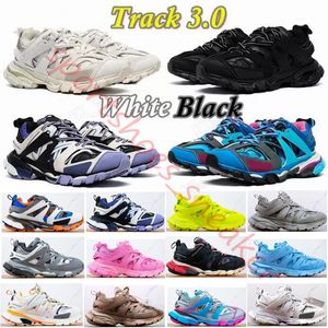 Luxury Designer Men Men Casual Buty Track Triple White Black Sneakers Tess s Nylonowe trenerzy platformy Gomma Gomma Buty