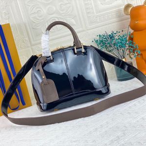 HIGH QUALITY BB handbag classic women leather shell bags designer tote purse fashion lady patent leather crossbody bag