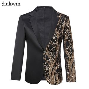 زي فريد من نوعه steampunk homme men requin stuct stack stack mens blazer sequin men blazer party stack