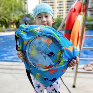 子供用水泳バッグ濡れた乾燥した防水保管バッグキッズフィットネスバックパックビーチショルダーバッグバックパック