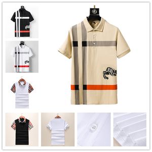 Magliette da uomo firmate Abbigliamento Estate Semplice Streetwear Moda Uomo Cotone Maglietta casual Hip Hop Polo Maglietta da uomo Bianco Nero Taglia M-3XL # 05