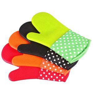 Silicone Anti Scald Glove Microwave Oven High Temperature Resistance Gloves Heat Insulation Ovens Mitts Kitchen Baking Tools Guante Anti Escaldaduras De Silicona