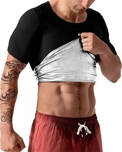 Męskie kształty ciała Mężczyźni Shapewear Powłoka Srebrna Utrata Duty Kontrola Corset Tank Top Shaper Yoga Sauna Kamizelka