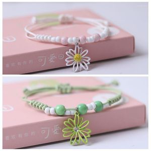 Braccialetti con ciondoli Bracciale margherita Perline di ceramica intrecciate Fatte a mano Perline Foresta Fidanzate Gioielli per bambiniCharm Lars22