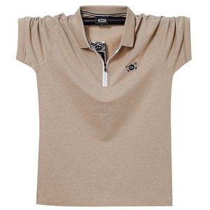 est Polo da uomo estiva traspirante Colletto rovesciato in cotone stile ricamo da uomo Top Tees Polo da lavoro Polo da uomo 6XL 220524