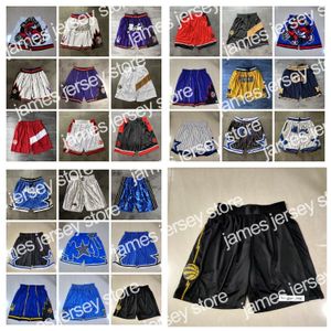 22 Team Basketball Shorts Just Don Year Of The Rat Black City Version Wear Sport Pant With Pocket Zipper Sweatpants Hip Pop White Purple Red