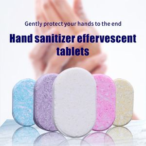 Hızlı eriyik efervesan el sabunu tablet tabakası taşınabilir sabun dezenfektanı dış mekan seyahat dağıtıcı bubbler köpük