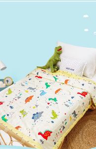 Barn täcker barnkammare sängkläder en enda sommar täcke luftkonditionering täcke inuti och utanför bomullsmaskin tvättbara pojkar och flickor