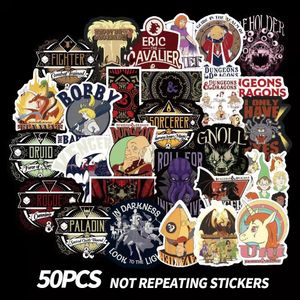 50 st Mixed Car Stickers Dragons Små affisch Graffiti för Skateboard Laptop Kylskåp Hjälm Pad Cykelcykel Motorcykel PS4 Notebook Gitarr PVC Dekal