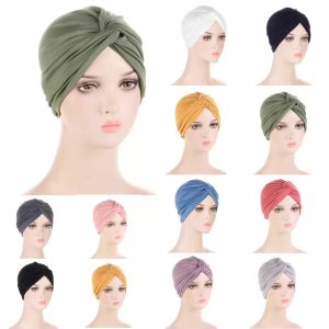 Beanie/Skull Caps Muslim Hijab Scarf Undercap Abaya For Woman Islamic Jersey Instant Head Scarves Lady Crinkle