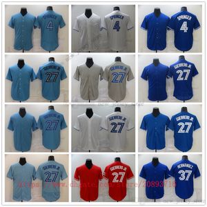 Movie College Baseball Wears Jerseys Stitched 27 VladimirGuerreroJr. 4 GeorgeSpringer 37 Hernandez Slap All Stitched Away Breathable Sport Sale High Quality