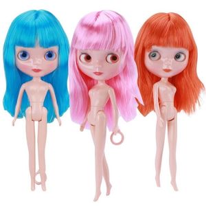 30cm Jointed BJD Dolls for Girl Blyth Doll Colour Hair DIY Makeup Nude Doll Dress Up lols Toys for Girls kids gifts 220707