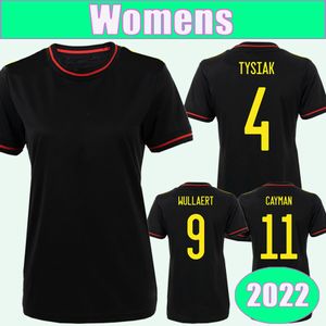 Wholesale soccer jersey belgium for sale - Group buy 2022 Belgium Womens Soccer Jerseys TYSIAK WIJNANTS WULLAERT CAYMAN EURLINGS KEES BIESMANS Away Black Football Shirts Short Sleeve Uniforms