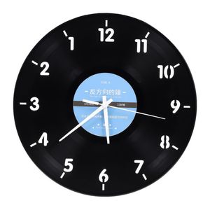 Wall Clocks Creative Reverse-Turning Hanging Clock Records Designade Clockwall Clockswall