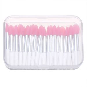 30pcs Silicone Lip Brush Esfoliando Beck com Film Proof Proof Cover Plump Smother Applicator Cosmetic Tool 220722