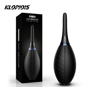 430ml Anal Douche Vagina Anus Limpador Sexy Toys Lavagem Intestinal Cabeça Irrigadora de Silicone Enema Butt Plug adulto