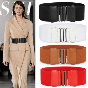 Cintos da cintura da moda Senhoras Sólidas Elastic com cinto largo adorno para mulheres Cinturones cinturones para mujerbeltschestes