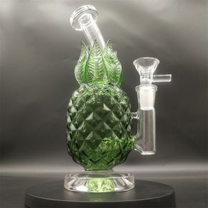 8 Inches Heady Bong Ananas Design Vattenpipor Glas Bongs Dabber Rigs Vatten Bong Rökrör 14mm Ledskål Vattenpipor Bongs