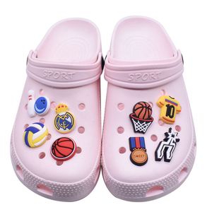 Football Tennis Basketball Rugby Volleyball Baseball Balls Charms Shoe Decorations for Croc Jibz Kids