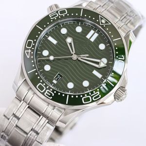 MODE MÄNNER MEKANISKA KLAV 42 mm Sapphire Crystal 904L Rostfritt stål Rem Lysande 007 Märke Vattenbeständig designerrörelse klockor