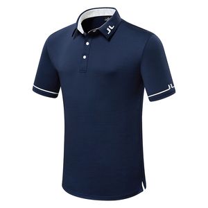 Homens de verão mangas curtas camisa de golfe respirável jl roupas esportivas ao ar livre lazer esportes camisa de golfe S-XXL em escolha grátis 220623