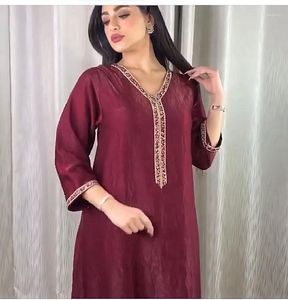 Ubranie etniczne muzułmańska sukienka moda Diamond Bliskiego Wschodu Jalabiya Eid Turkey Long Sukienki Abaya Dubai