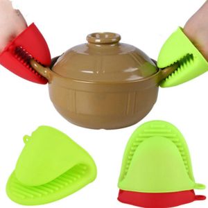 2021 Silikon Hitzebeständige Handschuhe Clips Isolierung Anti-slip Topf Darm Halter Clip Kochen Backen Ofen Handschuhe Küche Handschuhe