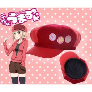 Himouto Umaru Chan al por mayor-Diseñador Hat Ball Caps Anime Herougo Umaru Chan Cosplay Umaru Doma con Insignias Lolita Muchacha Dibujos animados Béisbol Sombreros para Accesorios de Ropa S7K5