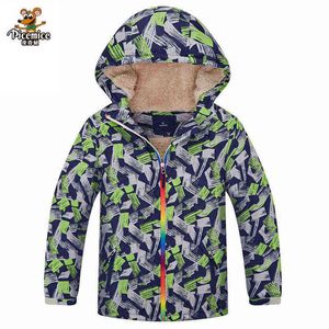 2021 Зимняя детская куртка Overwear Спортивная берберская флисовая куртка детская одежда Водонепроницаемая ветряная ветка для мальчиков