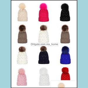 12 stilar spädbarn baby knit cap tjejer hår hattar barn designer solida kepsar pojkar utomhus slouchy beanies toddler gåvor från drop leverans 2021 a