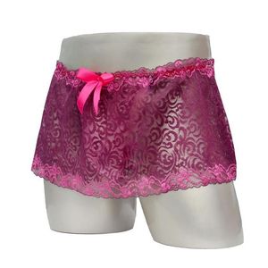 Underpants, calcinha de roupa de baixo sexy de calcinha colorida de renda transparente Big Swing Scurt Bolsa Bolsa Bolsa de quadril tardar o papel de sexo