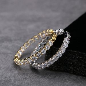 Hoop Huggie mm Earrings Bling Zircon Gold Plated Trendy Bulk Set With Charm For Women