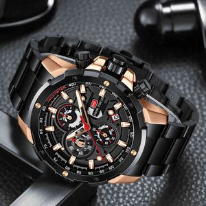 Mini Focus MF0401G SICAK SATIN Çin Boys Quartz Watch 2022 Stainls Steel Band Çift Time Chronograph Stock Sport Wrist Saat