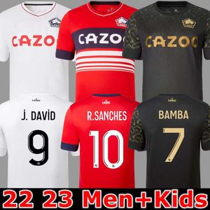2022 2023 LOSC Lille soccer jersey DAVID FONTE BURAK BAMBA YAZICI football shirts 22 23 JIKONE R.SANCHES T.WEAH L.ARAUJO maillots Adult