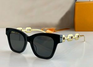 Occhiali da sole firmati Square Gold Black Smoke Women Shades Glasse Gafas de Sol con scatola