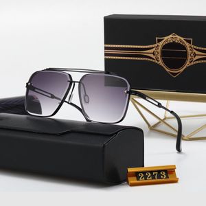 Óculos de sol de grife para homens Homens 2022 Vintage Glass Sunglass Praça Sem Estragem Mulher Sol Tons Moda Tons de Luxo Golden Frame Glass UV400 Gradiente Dita Mach Mix