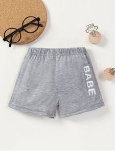 Baby Letter Graphic Shorts SHE01