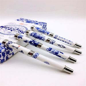 Wholesale dragon inks for sale - Group buy Vintage Dragon Natural Ceramic Fountain Pen Luxury calligraphy High End Chinese Blue and White Porcelain Business Gift Ink Pen Har239U