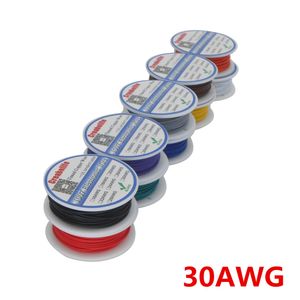 Acessórios de iluminação 10m /lote Ul1007 30AWG 10 CORES LINHA DE CABO DE FIO ELÉTRICO PVC PCB Tinned PCB ROHS UL Cabô LED isolado LED