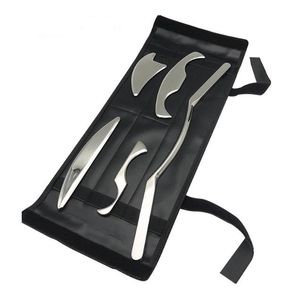 Wholesale scraping therapy for sale - Group buy 5PC Set IASTM Tool Great Soft Tissue Mobilization Physical Therapy Tool for Back Leg Arm Neck Shoulder Stainless Steel Gua Sha Scraping Massage Tool Set