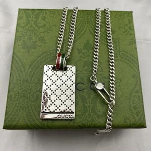 925 Srebrny Srebrny Szkielet Naszyjnik dla mężczyzn i kobiet, Choker z siecią duchów, luksusowy projektant biżuterii 288
