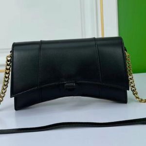 Portfel klepsydry z łańcuchem dla kobiet worki krokodyl torebka Godzina Szklana czarna różowa wytłaczona torebka mini crossbody mała torba