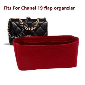 يناسب CC 19 Flap Handbag Love Cloth Bag Bag Organizer Makeup Organizer Travel Inner Prestable Cosmetic Cosmetic 220609