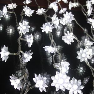 Christmas Decorations M LEDS Lotus Flowers Shaped Fairy Lights String Tree Natal Party Decor Wedding Decoration For Home1