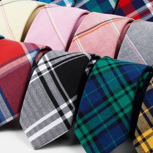 Fliegen Mode 100% Baumwolle Für Männer Casual Plaid Herren Krawatte Gravatas Corbatas Schlanke Anzüge Vestidos Krawatten Party Neck TieBow