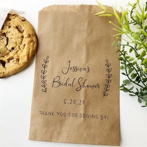 Custom first communion bread personalized gift treatment khaki bag white paper bag 201225